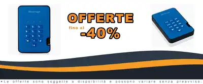 diskAshur2 SSD 8TB Blue - Portatile Sicuro