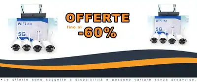 Kit Sicurezza Full HD 4 Canali Wi-Fi 5G