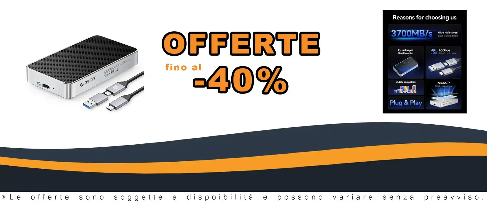 SSD ORICO 2TB USB 4.0 veloce fotografi videoeditori