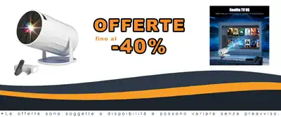 4K Proiettore Mini Portatile per TV Live 1000+ Canali
