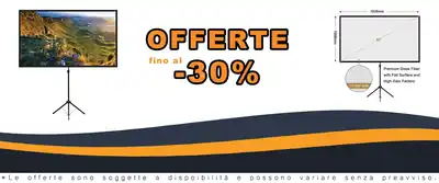 80 Pollici Schermo Proiettore Portatile 4K HD Leggero e Compacto per Cinema in Casa e Fuori