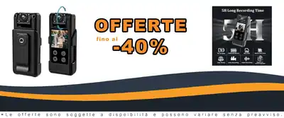 Camera Body Mini 4K Full HD Polizia Notturna 258GB