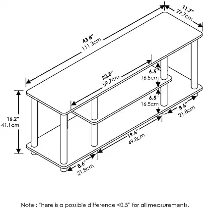 Furinno Stand Treenamento TV 140 cm - Dettaglio