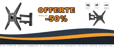 Hama Supporto Parete TV Rotativo Inclinabile 165cm