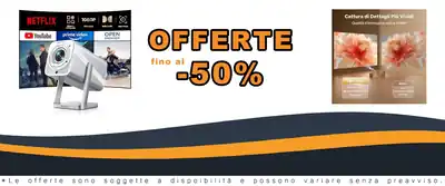 Proiettore portatile 4K per home theater esterno