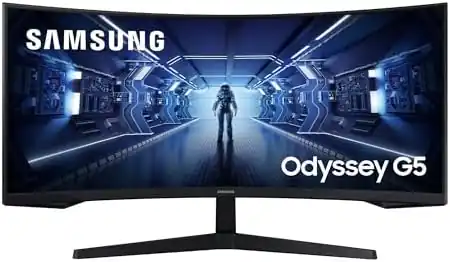 monitor gaming curvato samsung odyssey g5 con risoluzione ultra wqhd e freesync premium