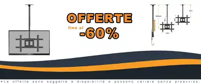 Sylvox LED LED Ceiling TV Stand per Parete fino a 65 pollici