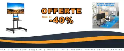 TV Stand su Ruote per Pannelli da 32 a 80 Pollici Trolley Flessibile e Regolabile