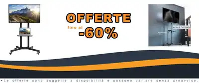 Vivo TV Cabinet Trolley per LCD LED Plasma fino a 65 pollici